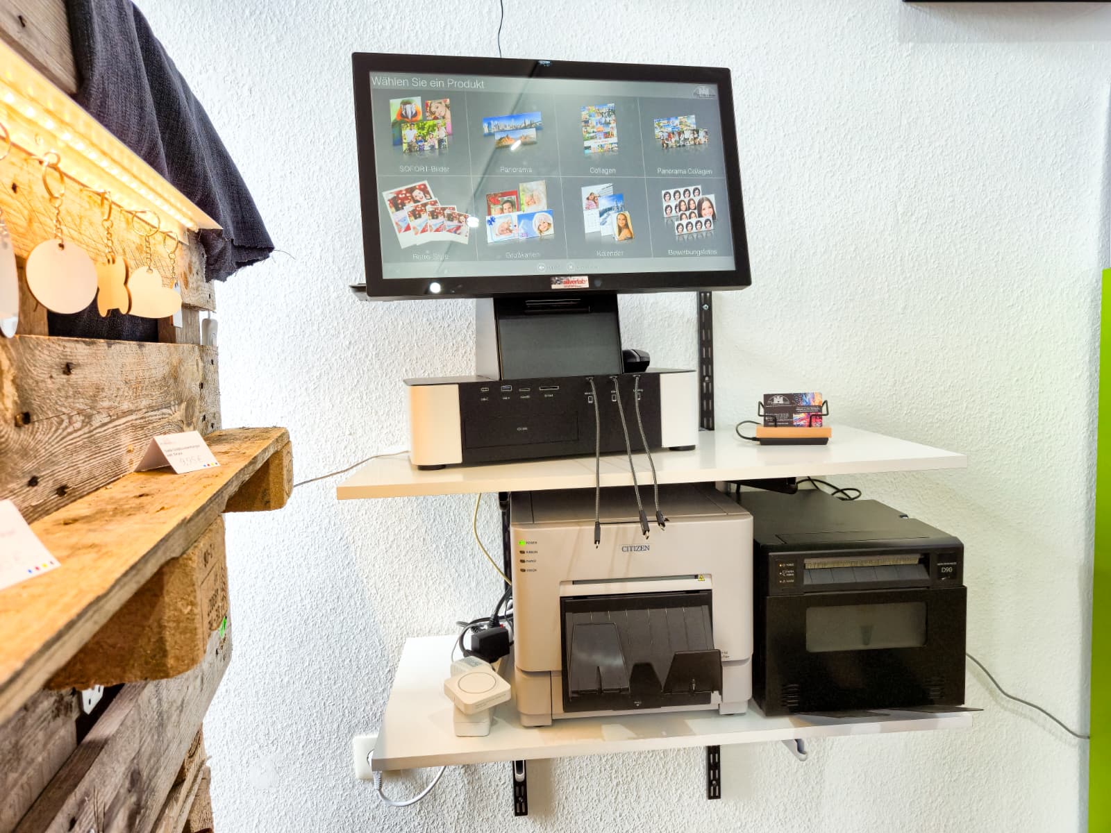 Fototerminal zum Ausdrucken von Fotos direkt vom Handy
