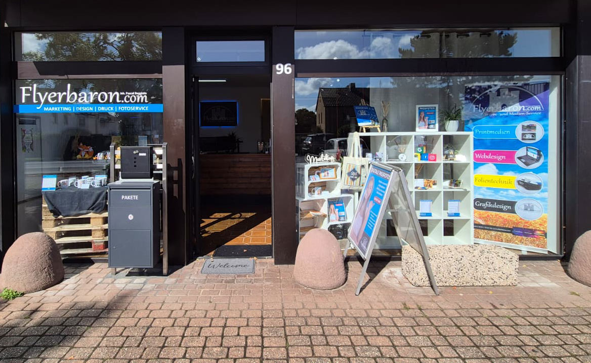 Eingang zum Ladenlokal