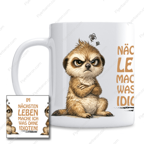 Tasse: Im nächsten Leben mache ich was ohne Idioten!